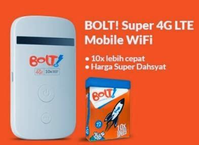 Bolt paket internet 000 hingga Rp 679