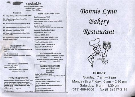 Bonnie lynn bakery blue ash  Pizza, Italian, Soups, Salads, Vegetarian options