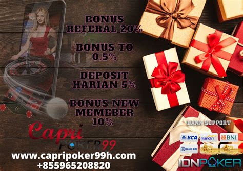 Bonus deposit idn poker  Dengan memakai modal judi online bet kecil atau deposit sebesar 10 ribu rupiah