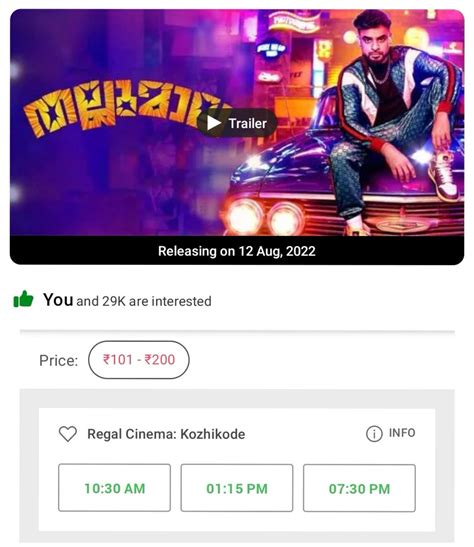 Bookmyshow calicut regal  Tamil or Sinhala, you can book tickets for all the regional language films released , right here at BookMyShow