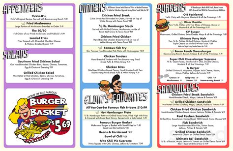 Boomerang diner menu  South Muskogee Avenue