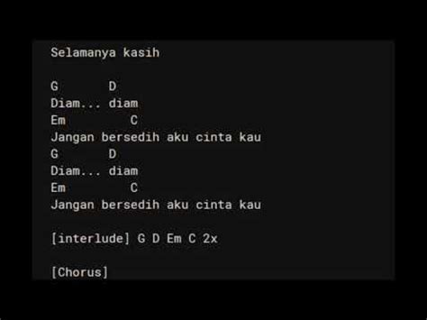 Boomerang seumur hidupku chord ID - Chord 'Seumur Hidupku' merupakan singel milik grup band Boomerang yang dirilis pada 2009 dalam album bertajuk Suara Jalanan