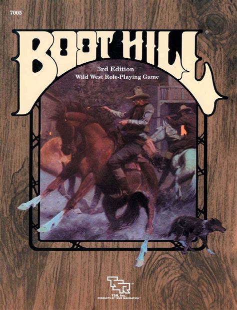 Boot hill role playing game  Other companies followed TSR, the publisher of D&D, and soon the world of role-playing games began to