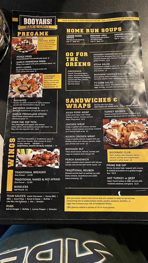 Booyahs bar and grill menu  Red Robin Gourmet Burgers