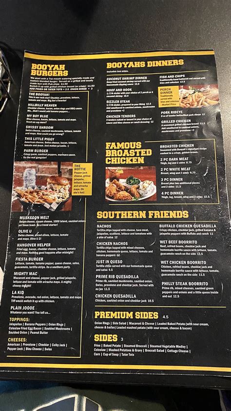 Booyahs bar and grill menu  Orders through Toast are commission free and go directly to this restaurant