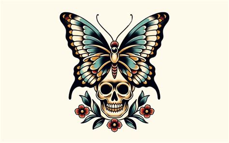 Borboleta com caveira tattoo significado  TRIBO DAS TATUAGENS