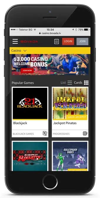 Bovada lv mobile app  Designed for all players around the globe