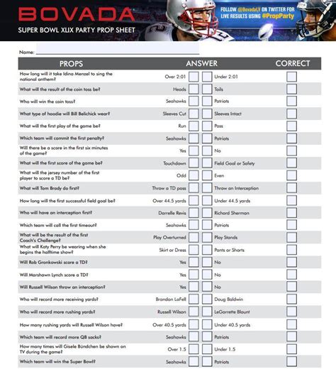 Bovada prop sheet results About Bovada