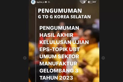 Bp2mi pengumuman kelulusan 2023 gelombang 3  PENGUMUMAN