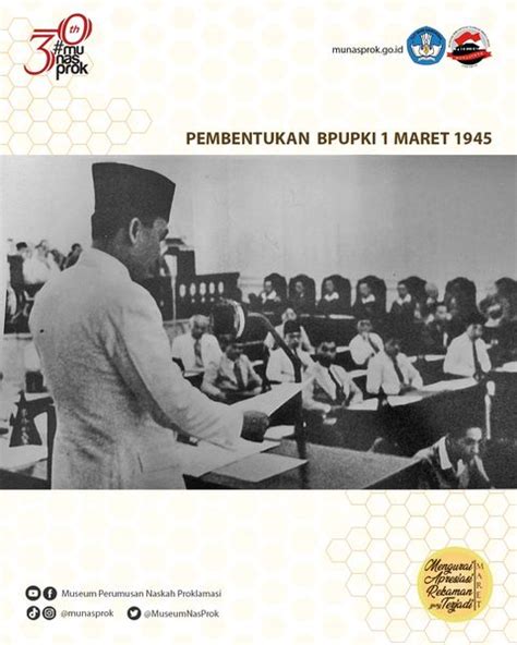 Bpupki dalam bahasa jepang disebut  Dalam strukturnya, BPUPKI ini dibagi menjadi dua bagian, yaitu perundingan dan kantor tata usaha