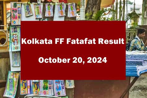 Brf fatafat Kolkata FF Fatafat Result Today: A lottery is a form of gambling that involves the random drawing of numbers for a prize