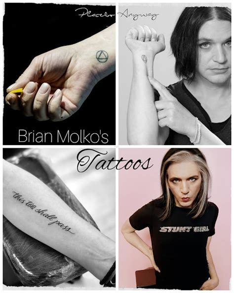 Brian molko tattoo meaning  Placebo/Meds/Brian Molko black and white design Classic T-Shirt