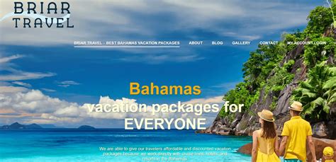 Briar travel scam  Login  The text says that he and a guest got a “FREE 5 day 4 night Bahamas Vacation for two