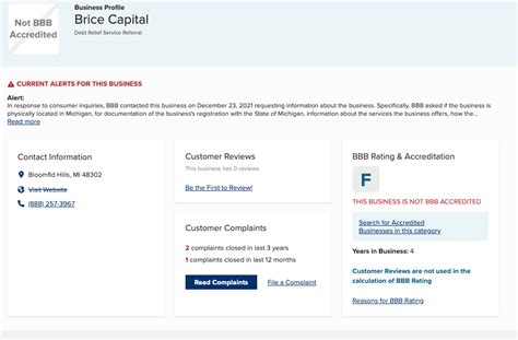 Brice capital bbb rating  If you’re struggling with debt, ClearOne Advantage can help