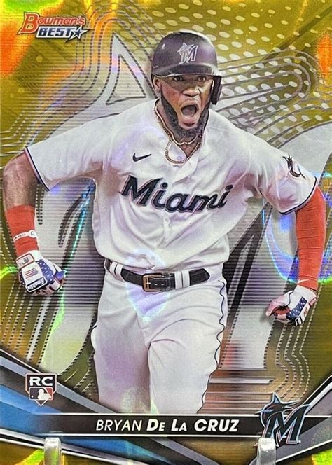 2024 Bryan De La Cruz Orange Refractor 74/75 Gem Mint W/Extra …