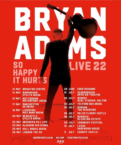 Bryan adams so happy it hurts tour setlist  So Happy It Hurts Tour