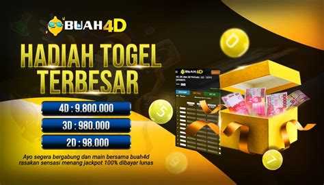 Buah4d togel BUAH4D Merupakan situs judi togel serta slot online dengan minimal deposit 5 ribu agen casino terpercaya dan terlengkap