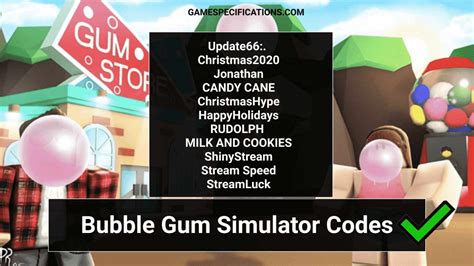 Bubble gum clicker codes 
