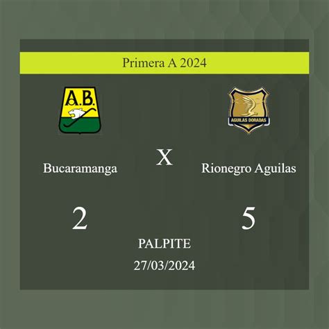 Bucaramanga x rionegro águilas palpite  O duelo acontecerá nesta segunda-feira (11), às 18:00 (horário de Brasília), em Envigado, no Estádio Polideportivo Sur