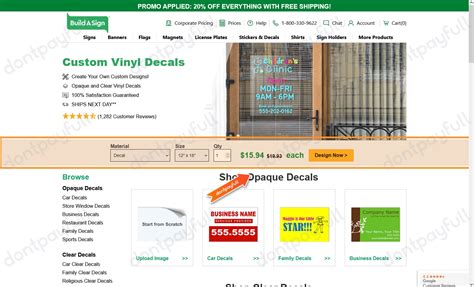 Buildasign coupons  Free Shipping