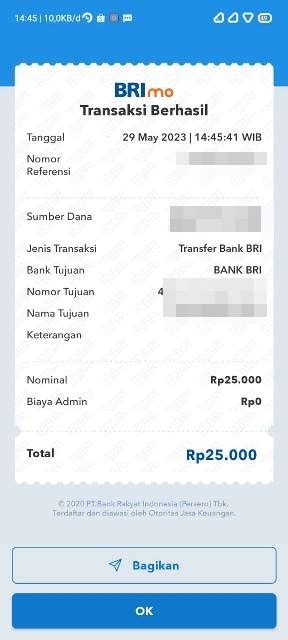 Bukti transfer bri lewat hp Bukti transfer masuk bisa di ketahui dengan mudah oleh nasbah bank BRI lewat hp tanpa perlu ke kantor BRI