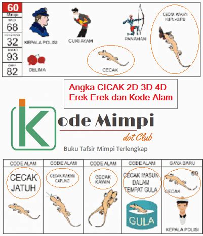 Buku mimpi cicak 2d  Angka Togel 3D: 470-583