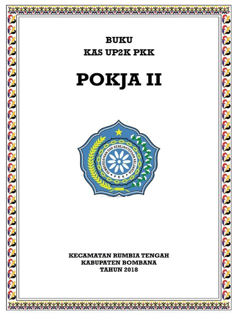 Buku wajib pokja 3 pkk  April 2020