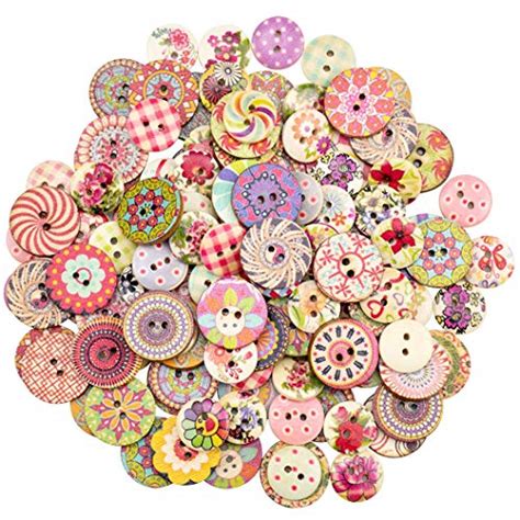 100 Pack 1 Inch Buttons Flatback Sewing Colored for Arts & Crafts, Fashion  Clothing, DIY Projects (Assorted)