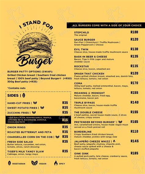 Burgers blouberg  It costs R150 (down from R220)