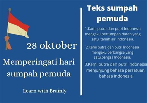 Butir kedua sumpah pemuda berbunyi Butir kedua, yaitu “Berbangsa satu, bangsa Indonesia”, dibutuhkan untuk menguatkan butir pertama