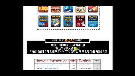 Buyers list solo ads  However, even with these platforms, it can be difficult to find a legitimate seller who provides good quality emails
