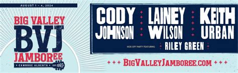 Bvj lineup 2018  With this many country stars, we’ve got country for everyone at the 2018 Big Valley Jamboree next August long weekend in Camrose, Alberta