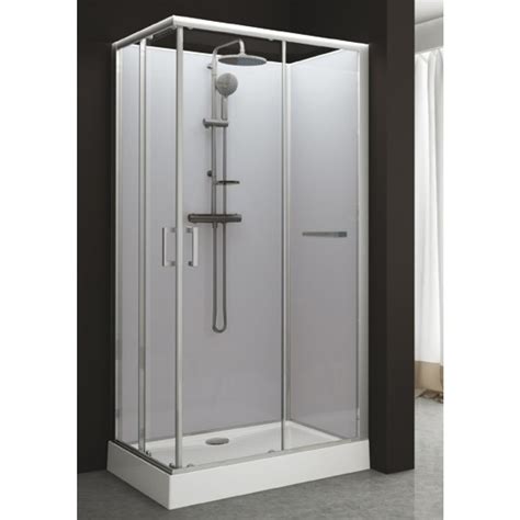 Cabine de douche 80x100 brico dépôt  Protégez la salle de bain des éclaboussures et jets d’eau pendant la douche avec notre gamme de rideaux de douche et barres de douche, tout en ajoutant un élément de déco