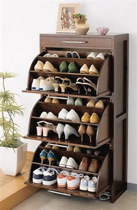 BRUSALI Shoe cabinet with 3 compartments, white, 24x113/4x511/8