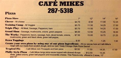 Cafe mikes menu corinth ms Joe's Diner, 2052 E Shiloh Rd, Corinth, MS 38834, Mon - 6:00 am - 2:00 pm, Tue - 6:00 am - 2:00 pm, Wed - 6:00 am - 2:00 pm, Thu - 6:00 am - 2:00 pm, Fri - 6:00 am - 2:00 pm, Sat - Closed, Sun - Closed