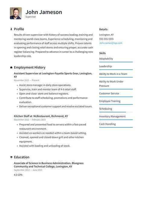 Cage supervisor resume examples  After learning