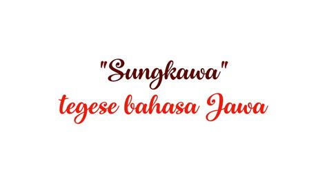 Cahya tegese bahasa jawa Jumat, 18 Agustus 2023 - 22:40 WIB