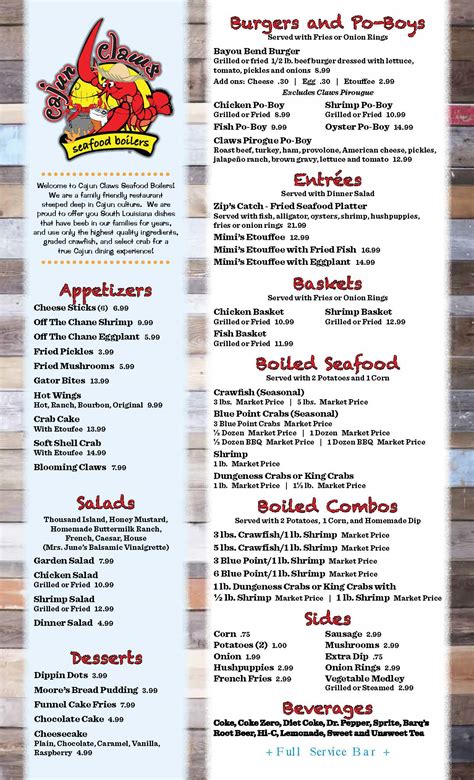 Cajun claws seafood boilers menu  Rate your experience! $$ • Seafood, Cajun/Creole