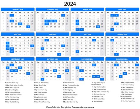 2024 Calendar Events