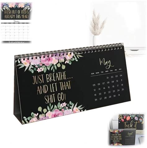 2024 Calendar for Tiredass Women 2024 Desk Calendar Sweary Etsy