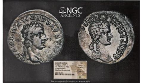 Caligula coins  He was the son of the Roman general Germanicus and Agrippina the Elder, Augustus ' granddaughter