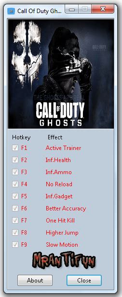 Call of duty ghosts trainer  We have