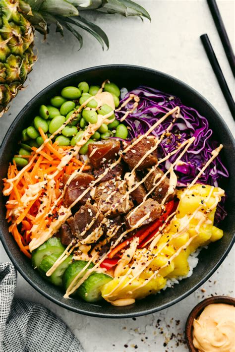 Calorieen hawaiian poke bowl  Useful