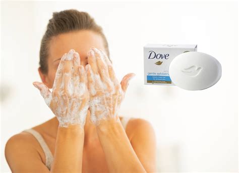 Can i put dove soap on my face  3