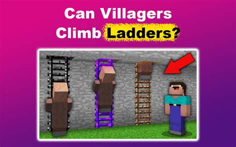 Can villagers climb ladders java  Check Details