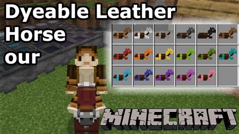 Can you dye leather horse armor  How to make horse armor in minecraft (and put it on)How to dye leather horse armor Armure cavalo armadura bardatura gamepedia rarity be3 je1 rarità