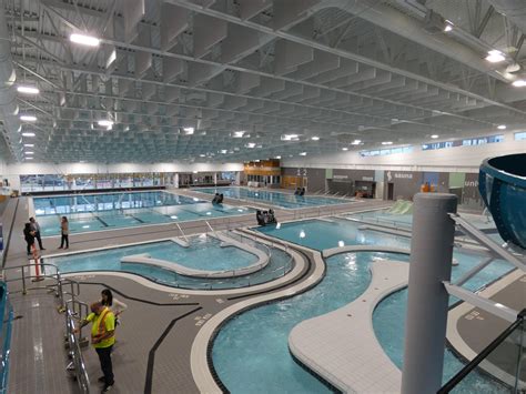 Canfor leisure pool photos  Construction is underway