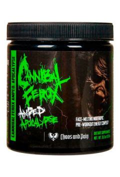 Cannibal ferrox amped apocalypse chaos and pain  Packed with trademarked ingredients, Cannibal Ferox AMPeD will give you that extra something needed to push through even the most difficult workouts