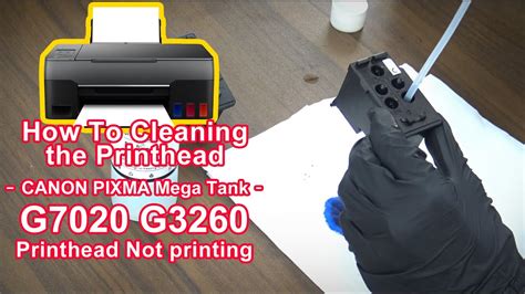 Canon g6020 ink flush  Make sure printer is turned on