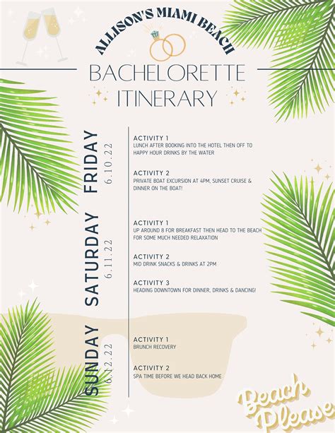 Canva bachelorette itinerary RENDEZ VEUVE | Birthday Weekend Travel Digital Itinerary Packet Template for Mobile, 18+ Pages, Instant Download, Editable in Canva